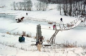 Ледяной ручей у деревни Дубровки