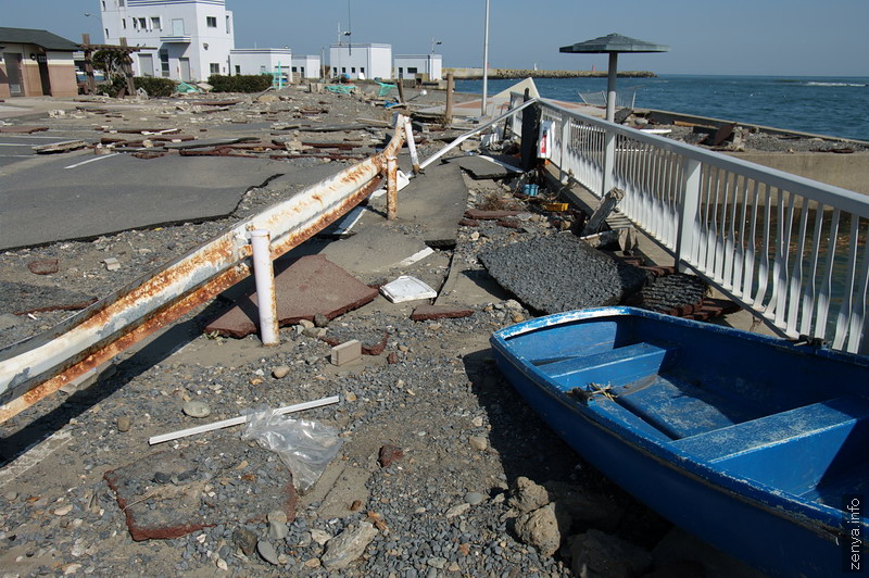 Naka river after tsunami