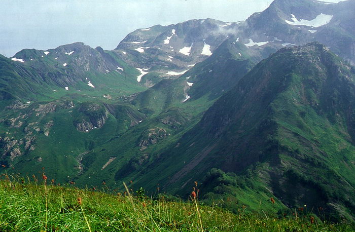 Гора Ачишхо с горы Зеленой