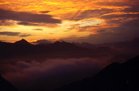 Восход на горе Ачишхо