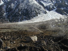 A huge avalanche cone