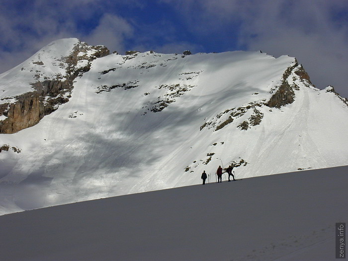ジャンクアット氷河での積雪測定2