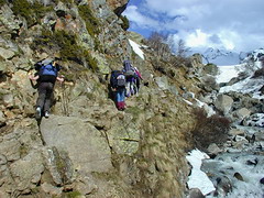 ジャンクアット氷河への登山道