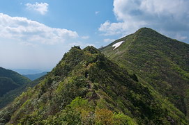 蟻の戸渡りと雁戸山