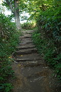 階段状の登山道