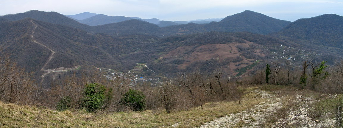 Панорама Верхней и Нижней Мамедки