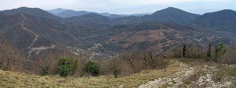 Панорама Верхней и Нижней Мамедки