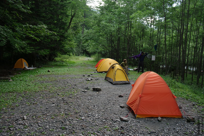 両俣小屋キャンプ場