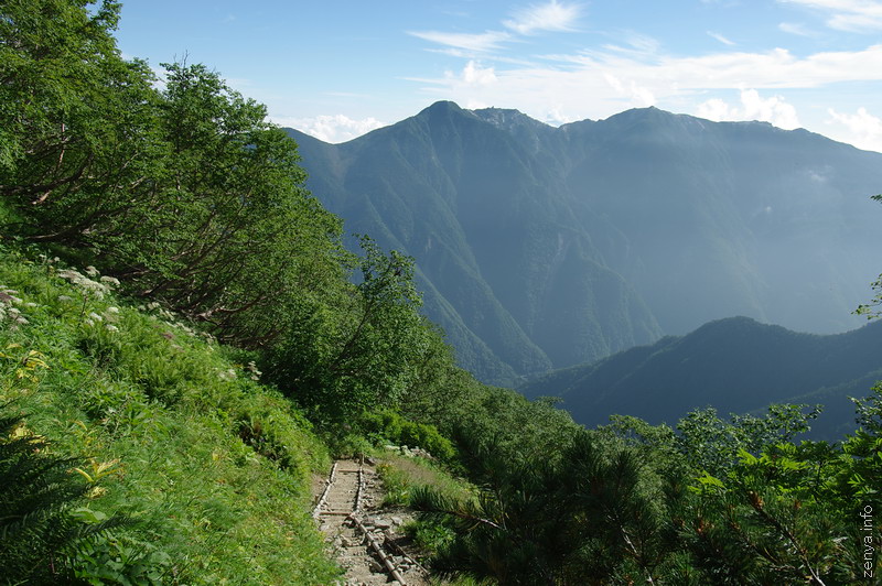 北岳から鳳凰山