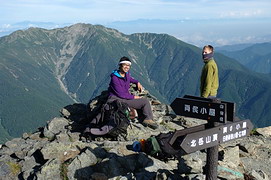 両俣分岐点から仙丈ケ岳