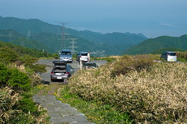 笹谷峠の駐車場