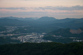 川沿や南沢の夕景