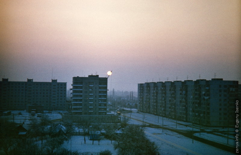 Зимний закат в Белореченске