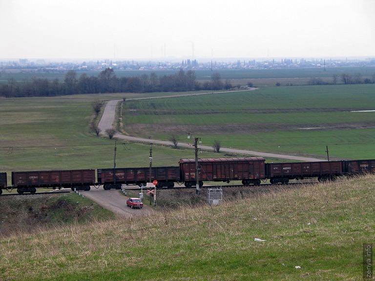 Railroad and Belorechensk view