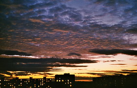 Вечернее небо в Белореченске
