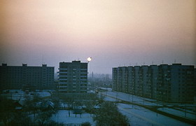 Зимний закат в Белореченске