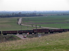 ベロレチェンスク郊外の鉄道と風景
